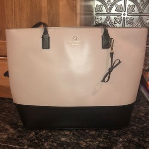 two tone Kate spade tote